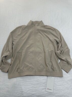 lululemon athletica Light Taupe Utility Jacket with Full Zip